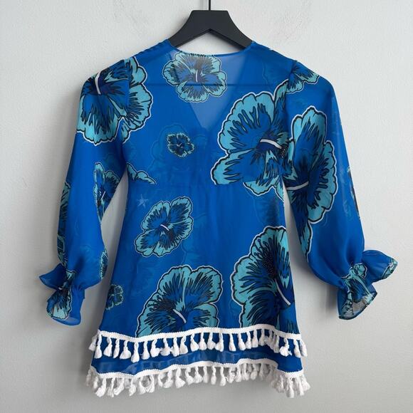 Rebel Athletic Blue Hawaiian Custom Team Cover-up YS - Picture 10 of 10